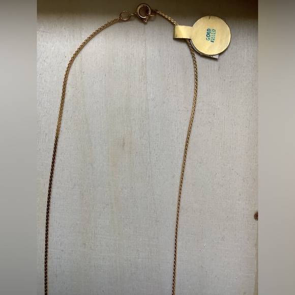 New vintage gold filled love knot heart necklace - Picture 6 of 10